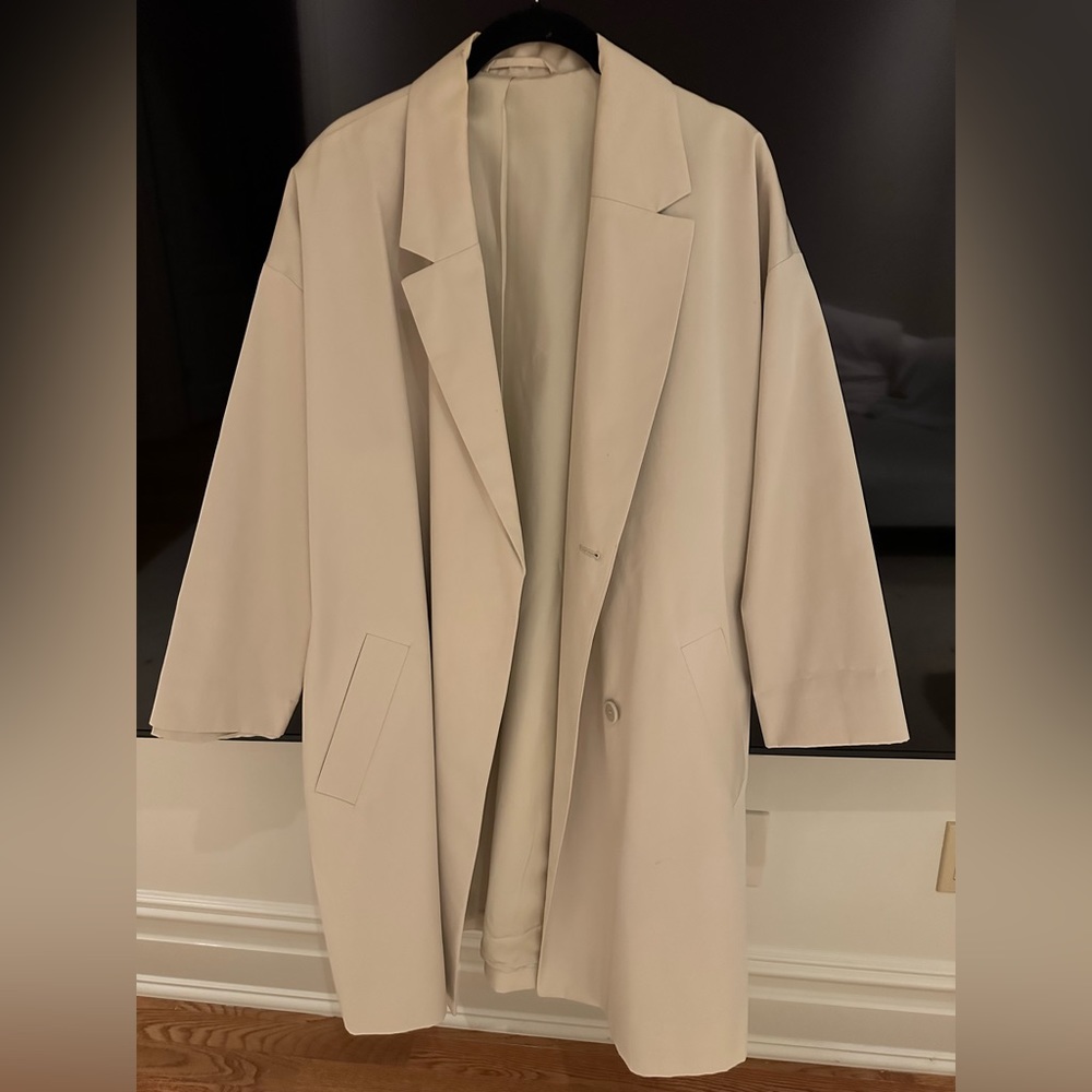 COS cotton twill trench coat